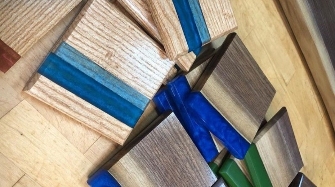 Resin Wood Coaster Colored