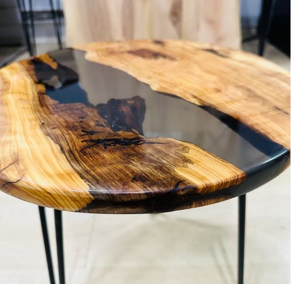 Epoxy Resin Coffee Table, Resin Round Table, Customization Available