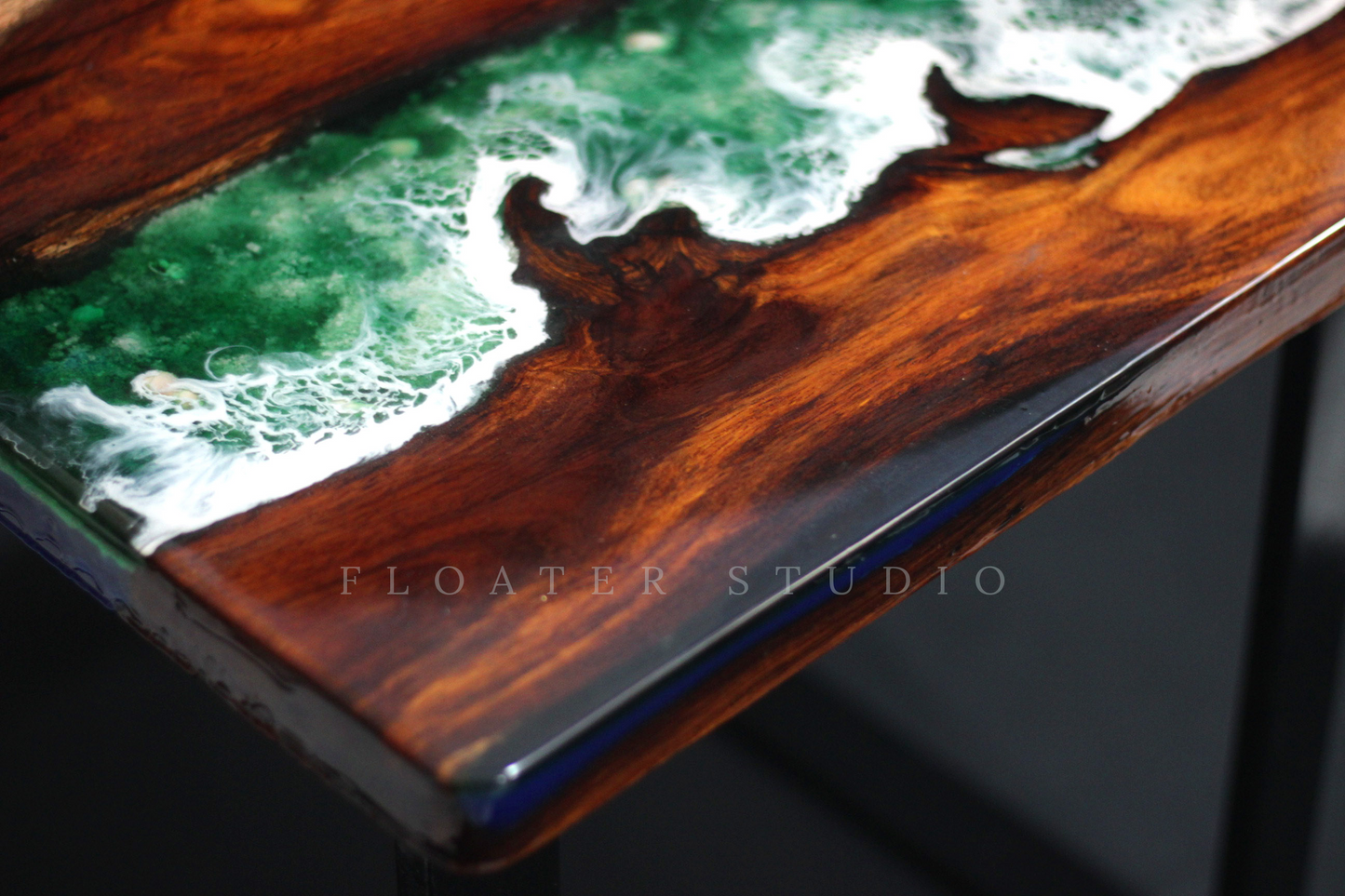 Ocean Resin Table, Resin Table for Room, Office, Home Decor, Customization Available