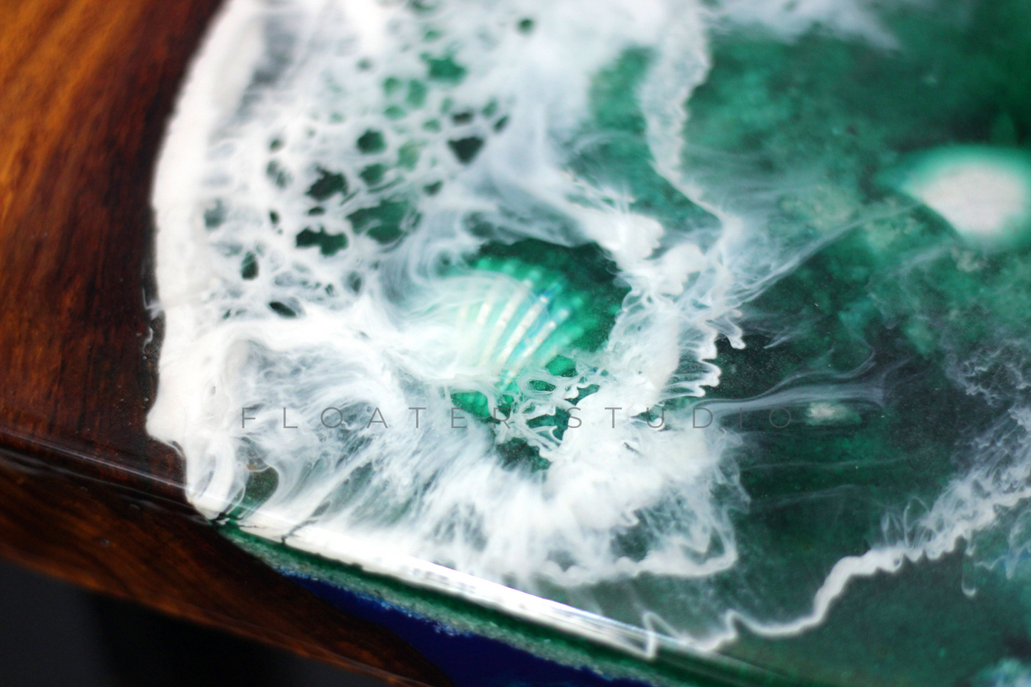 Ocean Resin Table, Resin Table for Room, Office, Home Decor, Customization Available