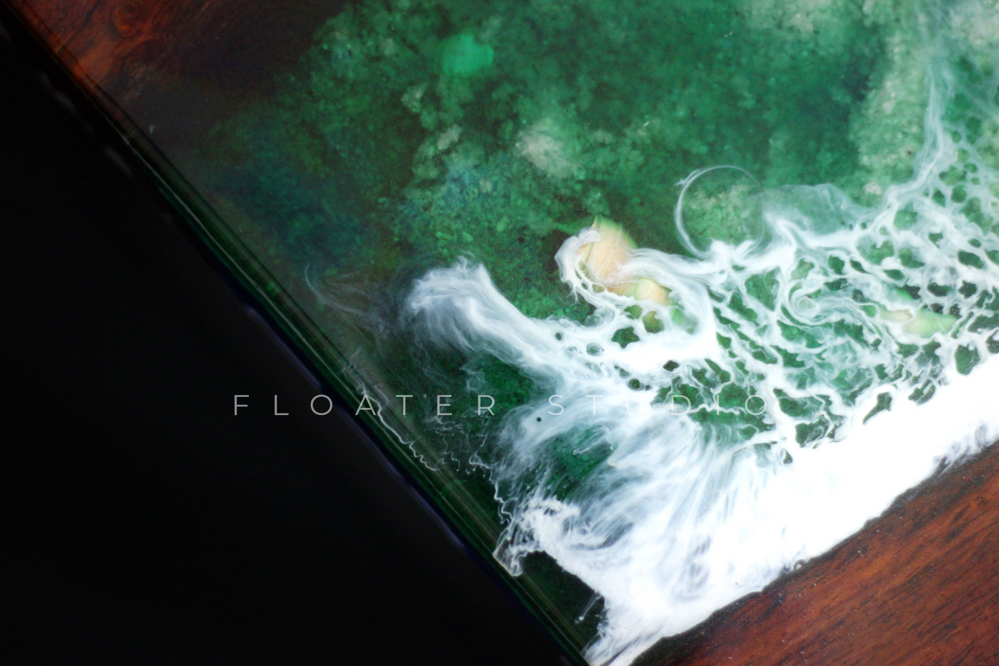 Ocean Resin Table, Resin Table for Room, Office, Home Decor, Customization Available