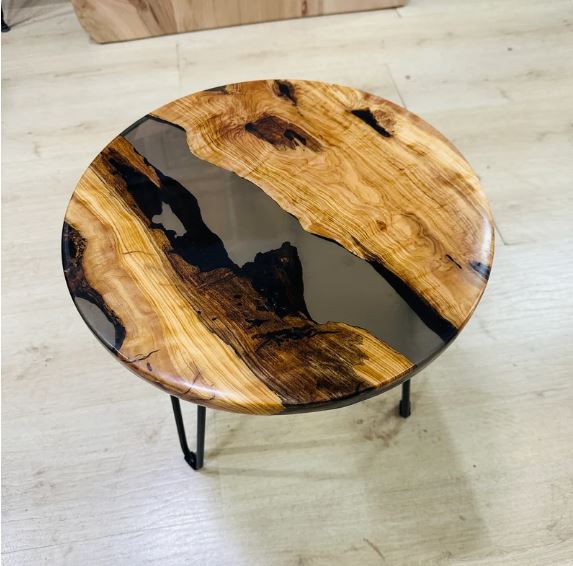 Epoxy Resin Coffee Table, Resin Round Table, Customization Available