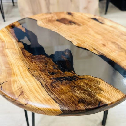 Epoxy Resin Coffee Table, Resin Round Table, Customization Available